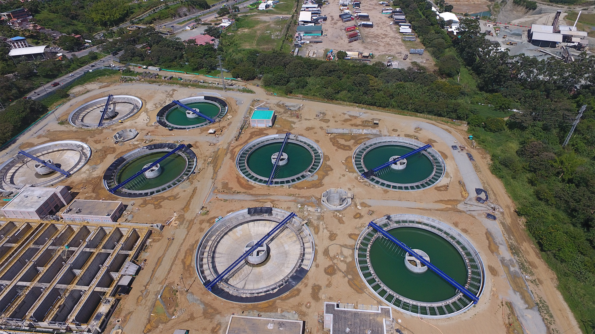 Vista superior tanques